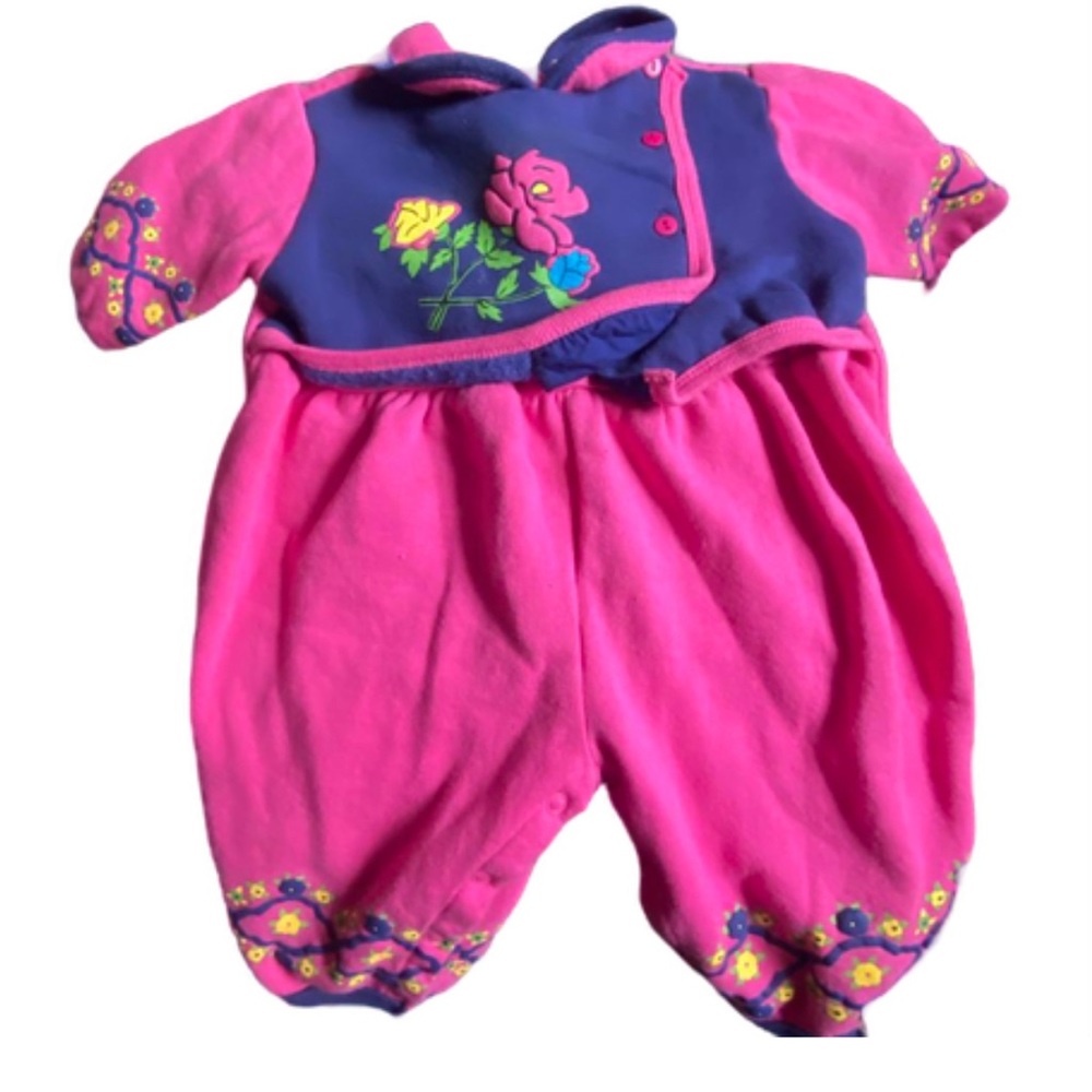 Pink One-piece‎ Romper with Snap bottom 12 months